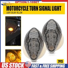 10mm Turn Signal Lamp Indicator Light Aftermarket For Motorcycles Smoke 2-20X