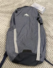 High Sierra Grey Hydration Backpack with 2L Bladder Blue Hydropack.