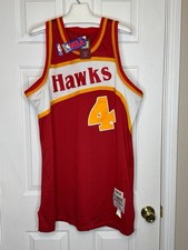 FLAWS Mitchell & Ness Atlanta Hawks Spud Webb #4 Jersey 1986-87 XXL w/ Tags