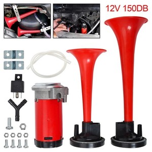 4 Trumpet Musical Air Horns 12V Call To The Post, Car Truck Boat - Performance Warehouse