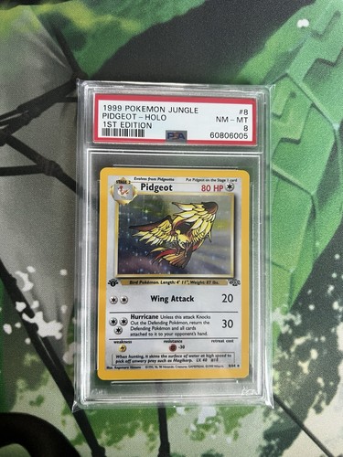 Pidgeot (1st Edition) graded PSA 8 for sale on eBay
