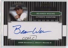 2008 Razor Signature Series Black 7/199 Beamer Weems #200 Auto 0m0z