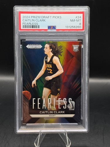2024 Panini Prizm Draft Picks Caitlin Clark #24 Fearless Rookie (RC)