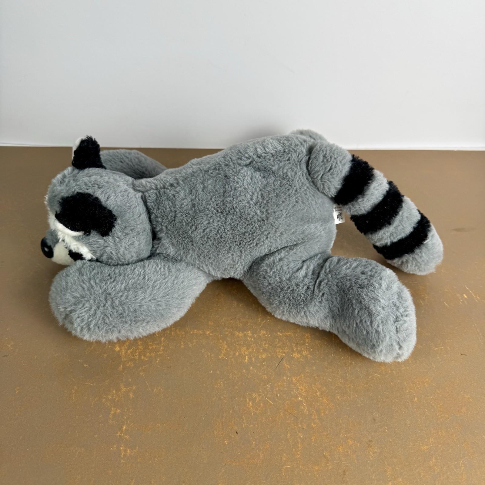 Raccoon Plush Bass Pro Shops Wildlife Artists Realistic 13" Black & Gray Stuffed