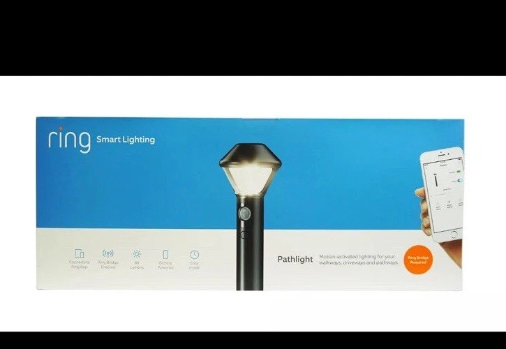 Weather-Resistant Smart Motion-Activated Pathlight Set of 4 by Ring-image