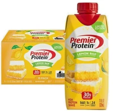 Premier Protein Shake, Lemon Bar, 30g Protein, 11 Oz, 15Ct