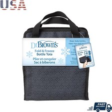 Insulated Baby Bottle Cooler Bag Foldable Travel Tote Water Resistant Storage US