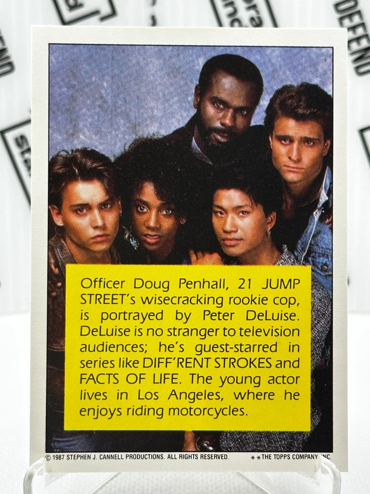 21 Jumpstreet 1987 ┆ Vintage Wax Pack Card ┆ What A Cop ┆#23 - Bild 2 von 2