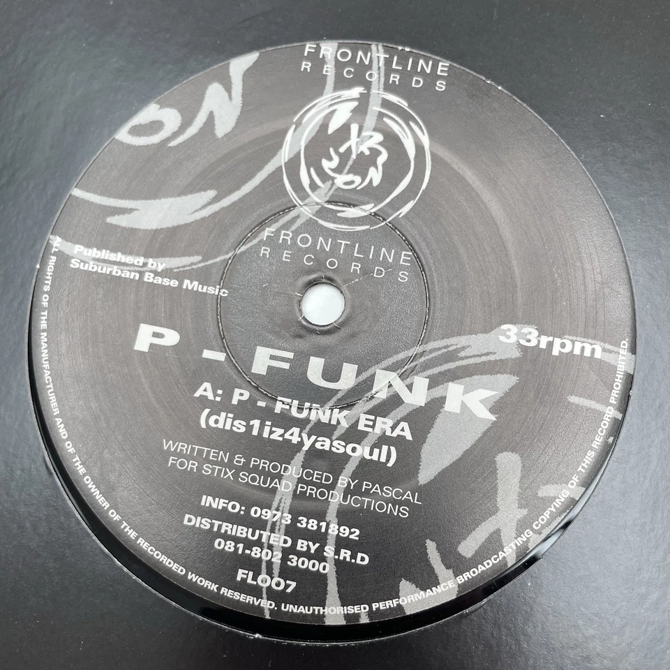 P-Funk - P-Funk Era / Xpandin Minds - 12" Vinyl - Frontline Records FL007 Foto 3 de 4