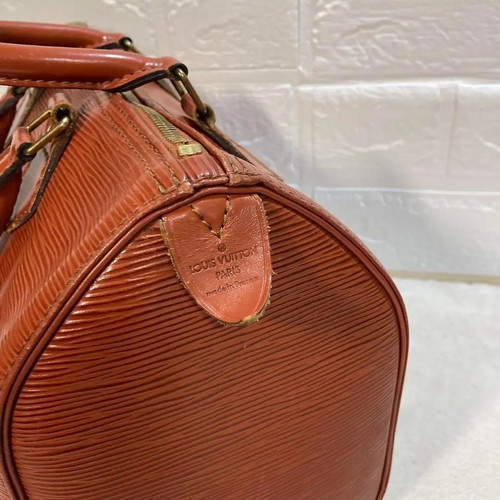 Authentic LOUIS VUITTON Speedy25 Epi Leather Brown Very Good Japan - Picture 7 of 14