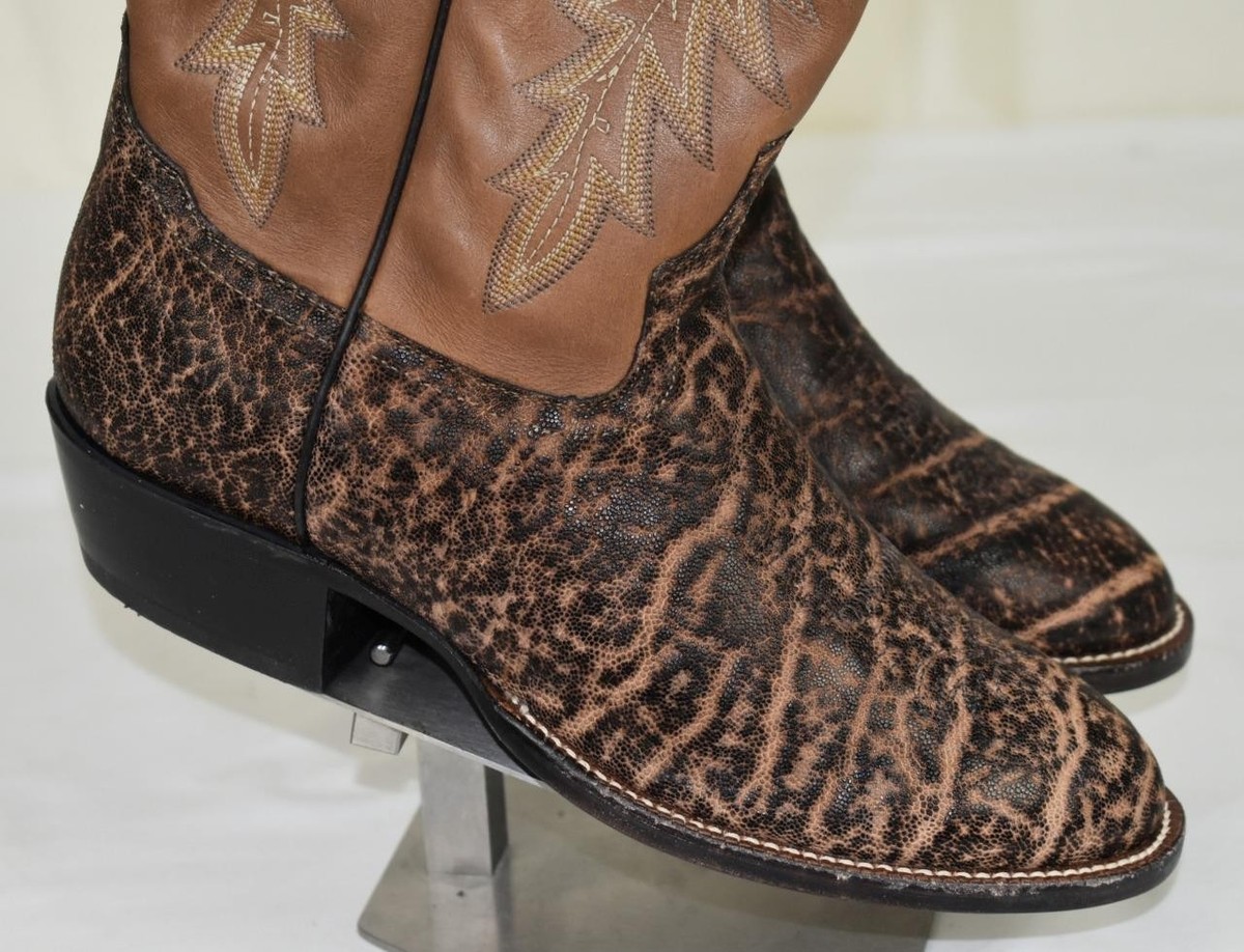 NWT Vintage TONY LAMA BLACK LABEL Exotic Skin Western BOOTS w/Bag