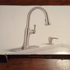 Kohler Pull-Down Kitchen Faucet Soap Dispenser Polished Nickel New R33393-SD-SN