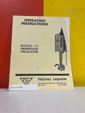 PolyScience 73 Controller Operating Instructions