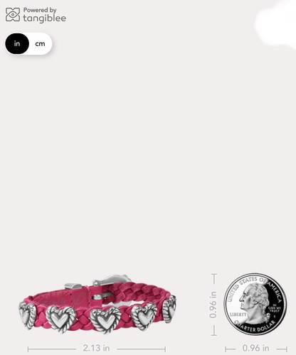 Brighton ROPED HEART BANDIT Bracelet NWT LIST $58 07475H - Picture 4 of 5