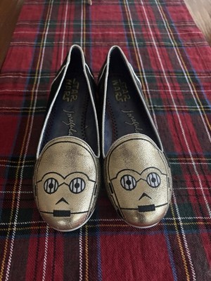 Star Wars Irregular Choice C-3PO Droid Flats Size 6.5  Women s no box 