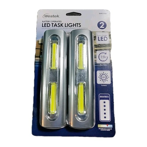 Westek Bar Light Aaa Battery Led Lamp 160 Lumens 6000 K Color 120V (4x 2PACKS) - Picture 3 of 4