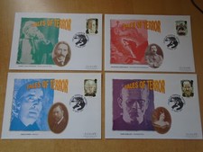 1997 Tales of Terror set of 4  Luxury  brand first day covers.