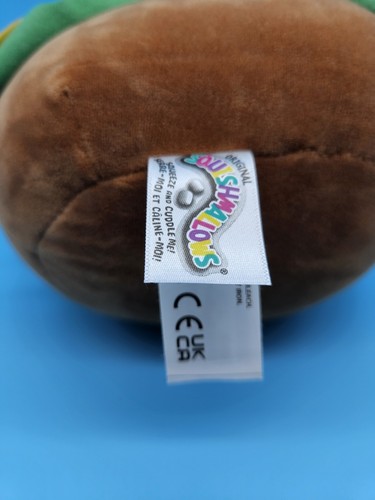 Squishmallow Kellytoy 8” plush CARL Cheeseburger Burger Food Toy - Picture 3 of 4
