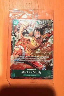 Monkey.D.Luffy P-135 Winner Stamp OP16 Pre-Release Event Promo Card Sealed