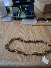 18 Inch Tigers Eye Gemstone Necklace