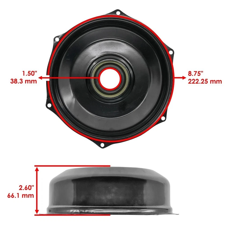 Panel de freno trasero 2001-14 y tambores con zapata para Honda Foreman Rubicon 500 TRX500 Foto 4 de 4