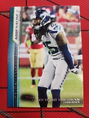 2015 RICHARD SHERMAN Topps Field Access ADRENALINE RUSH 25/99 ***JERSEY MATCH***