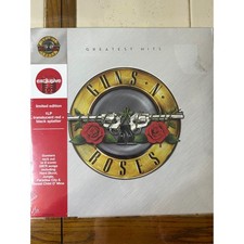 Guns N Roses Greatest Hits Limited Edition Red Black Splatter Vinyl Record