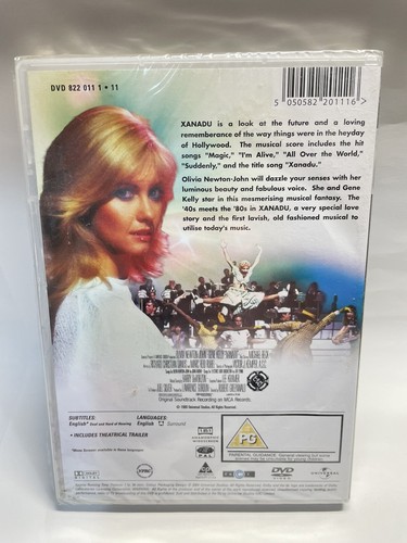 Xanadu (1980) DVD Olivia Newton-John Gene Kelly ELO - NEW SEALED - Imagen 2 de 3