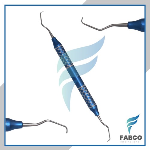 Dental Gracey Curette Perio 7Pcs Set Hollow Handle Color Coated Periodental Inst - Picture 6 of 26