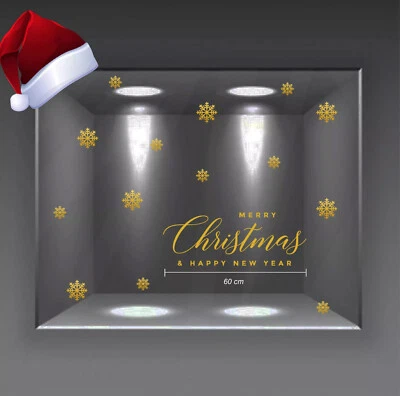 AVERY adesivi murali vetrine negozi vetrofanie natale christmas fiocchi A0865