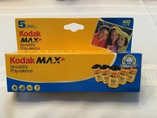 Film Kodak MAX Versatility Polyvalence 400 Film 5 Rolls unopened 