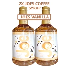 2 LITERS SUGAR FREE VANILLA by JOES COFFEE SYRUP ZERO CARBS KETO 0 CALORIES