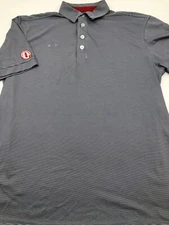 Chik-Fil-A Polo Shirt Men's Medium Team Style Oobe Striped Button Employee Work