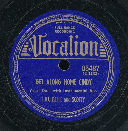 78tk-hillbilly-VOCALION 05487-Lulu Belle and Scotty-(Prisoner at the bar/Get) - Imagen 2 de 2