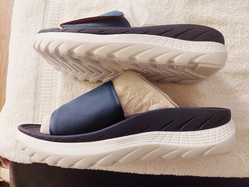 Vionic Rejuvenate Blue Fabric Unisex Slide Sandals Size 10/8.5 - Picture 3 of 8