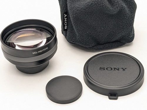 [N Mint Sony VCL-HG1737C Télé Conversion Lentille 1.7x pour Pratique Cam D Japon - Photo 10/12