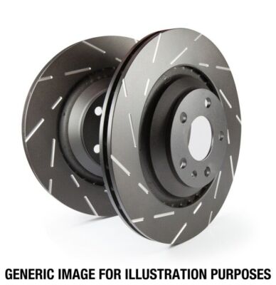 EBC USR7629 Slotted Front Rotors for 2011-2023 Hyundai/Kia Compact Cars