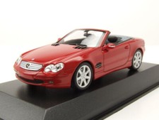 MERCEDES SL CLASS 2001 R230 CABRIOLET RED MAXICHAMPS 940031031 1:43 BENZ