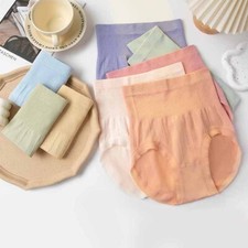 Womens Knickers High Waist Slimming Briefs Tummy Control Underwear Breathable