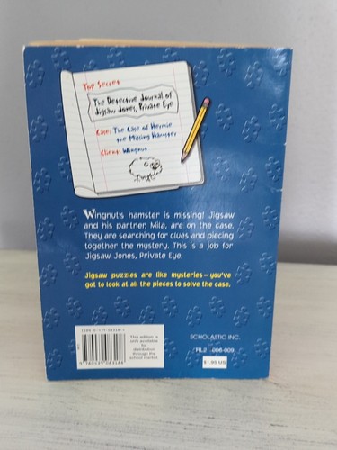Jigsaw Jones The Case of Hermie the Missing Hamster By James Preller Paperback - Imagen 2 de 6