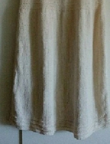 Abito estivo con bretelline senza maniche Cotone 100% bianco naturale Tg. L - Foto 4 di 4