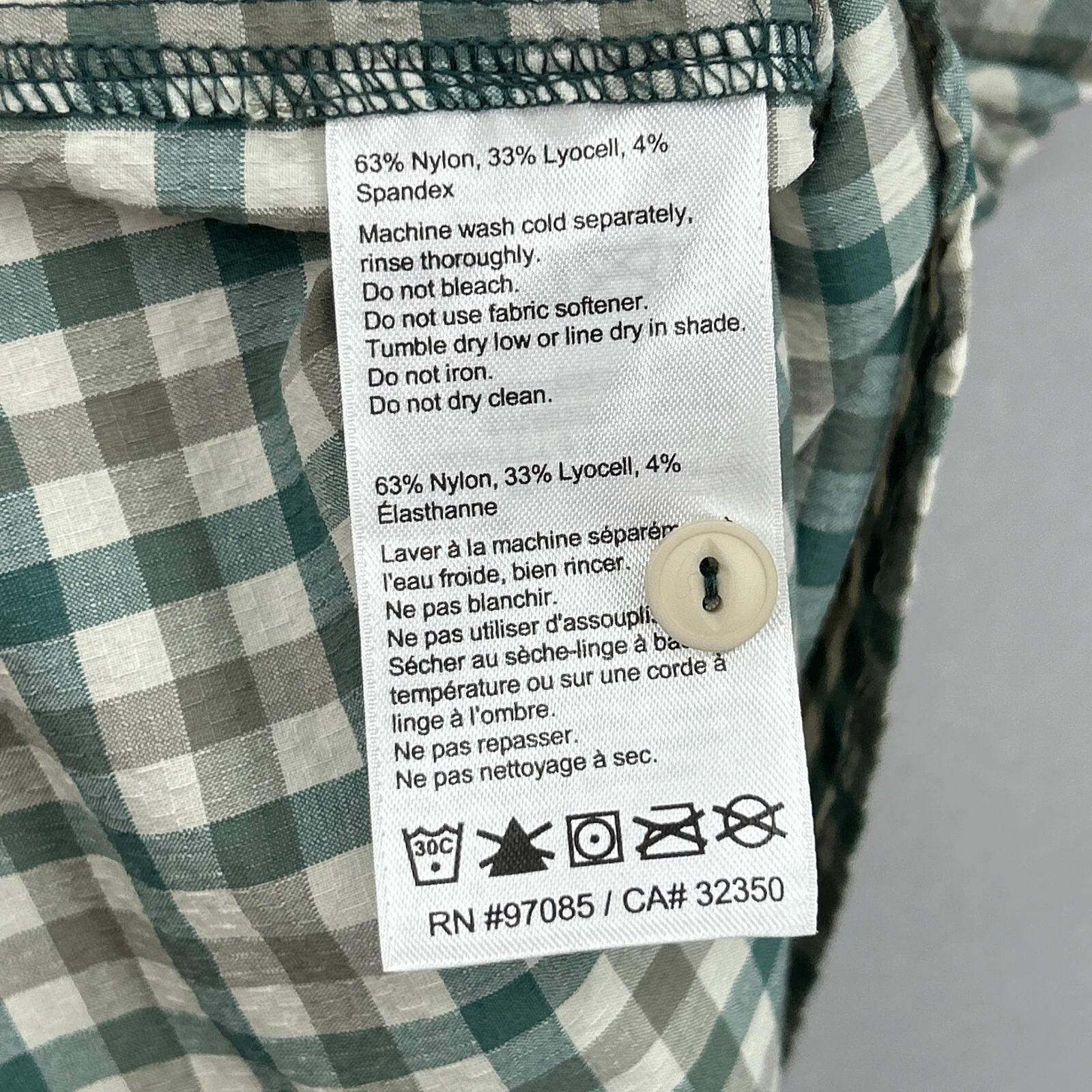 outdoor-research button up check seersucker wanderer hike shirt