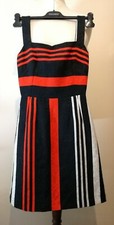 Dolce And Gabbana F6VC9T Striped A-line Mini Brocade Dress IT 36 UK 4 RRP ££££