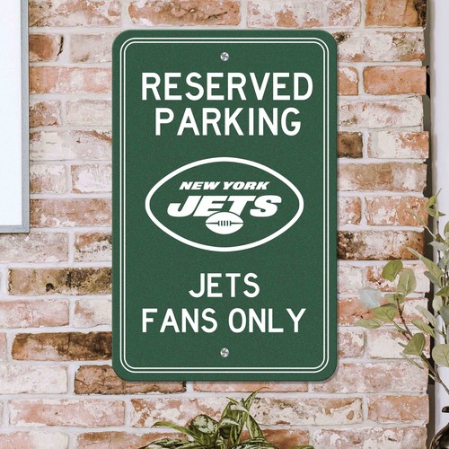 Fanmats NFL New York Jets Reserved Parking Sign Large Decor 12"x 18" - Picture 2 of 2