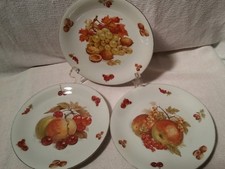 VINTAGE Seltmann Weiden Bavaria W. Germany Salad Plates Set of 3. RARE PATTERN