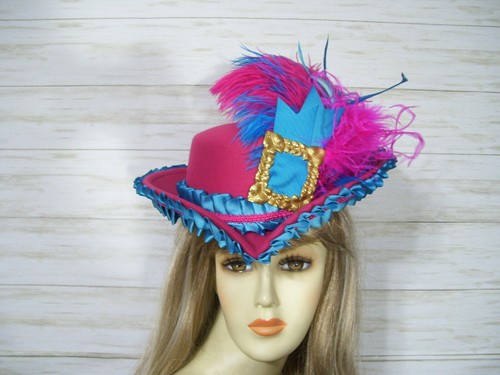 Pink Riding Hat Steampunk Hat Victorian 