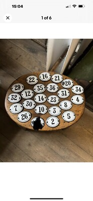 Original Emaille Kirchennummern je 12£