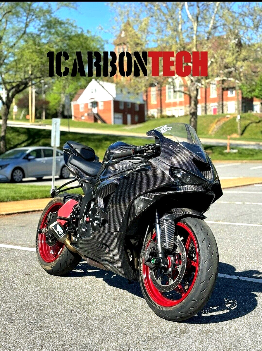 2024-2025 KAWASAKI ZX-6R ZX-636 REAL CARBON FIBER LOWER TANK 2024-2025 KAWASAKI ZX-6R ZX-636 REAL CARBON FIBER LOWER TANK