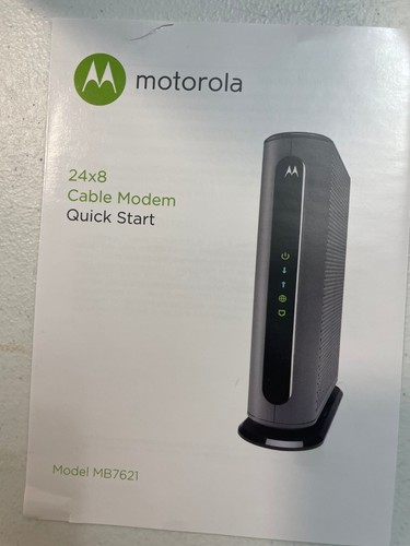 Motorola 24x8 Cable Modem Model MB7621 DOCSIS 3.0 1000+ Mbps WiFi Router - Picture 3 of 7