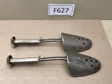 Hammered Metal Adjustable Shoe Tree Shaper Stretcher Vintage Pair